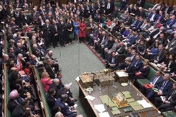 英國議會下院投票反對＂無協議脫歐＂