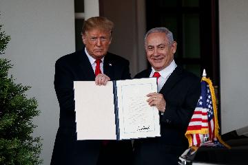 Trump recognizes Israels sovereignty over disputed Golan Heights