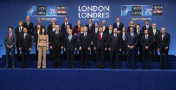 NATO leaders meet in Britain amid rows