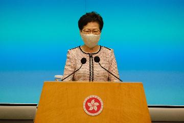 Carrie Lam says Hong Kong not afraid of U.S. sanctions