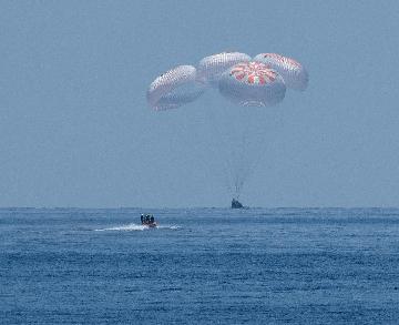 SpaceX Crew Dragon returns NASA astronauts to Earth after historic mission