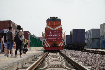 Chinas Yiwu sees surging Europe-bound freight trains