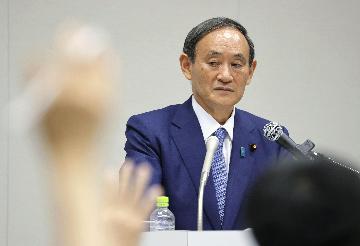 日本内阁官房长官菅义伟宣布竞选自民党总裁