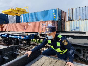 Xinjiangs border port sees record China-Europe freight trains