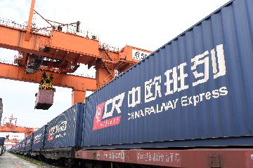 Land-sea freight transport via Chinas Chongqing on the rise
