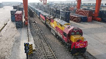 North China ports bustle with China-Europe freight trains